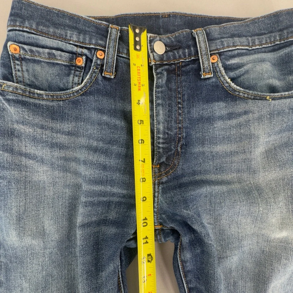 Levi's Premium 512 Slim Taper Mens Jeans 31x32 Big E Stretch Blue 28833-0654